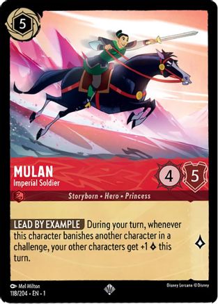 Mulan - Imperial Soldier (118/204) - The First Chapter - Lorcana