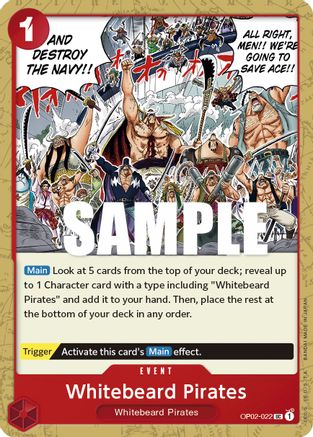Whitebeard Pirates (OP02-022)   One Piece - Paramount War