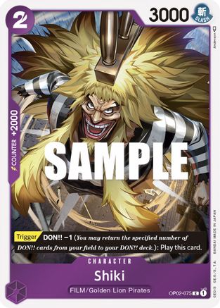 Shiki [OP02-075] One Piece - Paramount War