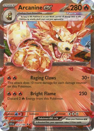 Arcanine ex - 032/198 (032) [SV1] Pokemon SV01: Scarlet & Violet Base Set