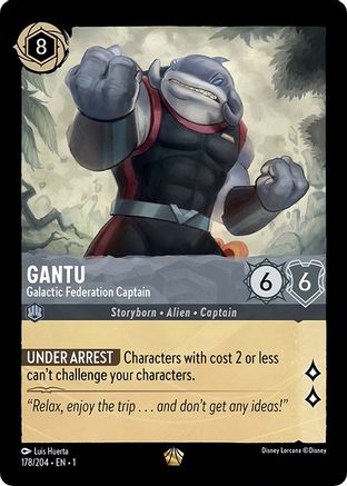 Gantu - Galactic Federation Captain (178/204) - The First Chapter Cold Foil - Lorcana