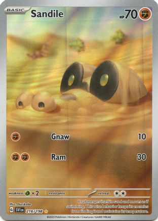 Sandile - 216/198 (216) [SV1] Pokemon SV01: Scarlet & Violet Base Set