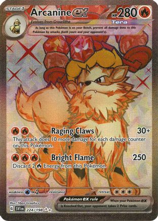 Arcanine ex - 224/198 (224) [SV1] Pokemon SV01: Scarlet & Violet Base Set