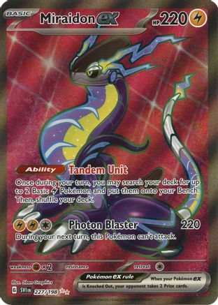 Miraidon ex - 227/198 (227) [SV1] Pokemon SV01: Scarlet & Violet Base Set