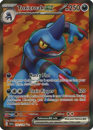 Toxicroak ex - 232/198 (232) [SV1] Pokemon SV01: Scarlet & Violet Base Set