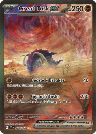 Great Tusk ex - 246/198 (246) [SV1] Pokemon SV01: Scarlet & Violet Base Set