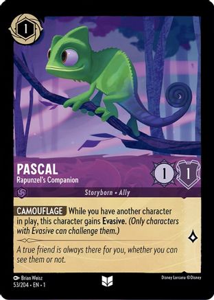 Pascal - Rapunzel's Companion (53/204) - The First Chapter Cold Foil - Lorcana