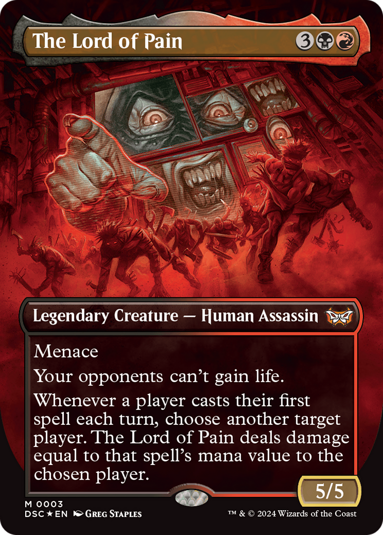 The Lord of Pain (DSC-003) - Duskmourn: House of Horror Commander - Magic The Gathering