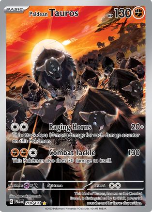 Paldean Tauros - 218/193 (218) [SV02] Pokemon SV02: Paldea Evolved