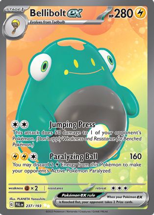 Bellibolt ex - 237/193 (237) [SV02] Pokemon SV02: Paldea Evolved