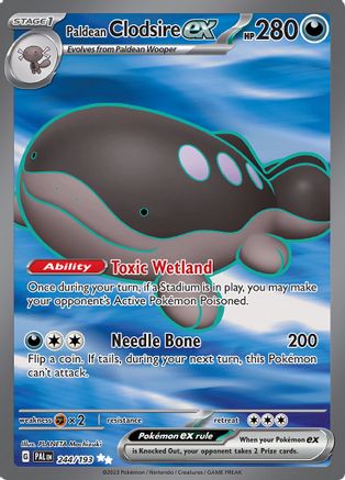 Paldean Clodsire ex - 244/193 (244) [SV02] Pokemon SV02: Paldea Evolved