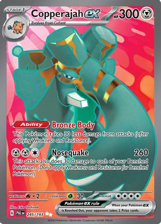 Copperajah ex - 245/193 (245) [SV02] Pokemon SV02: Paldea Evolved