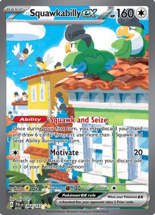 Squawkabilly ex - 264/193 (264) [SV02] Pokemon SV02: Paldea Evolved