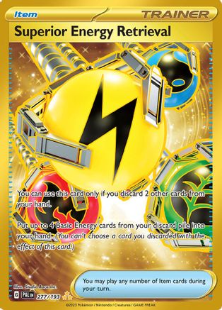 Superior Energy Retrieval - 277/193 (277) [SV02] Pokemon SV02: Paldea Evolved