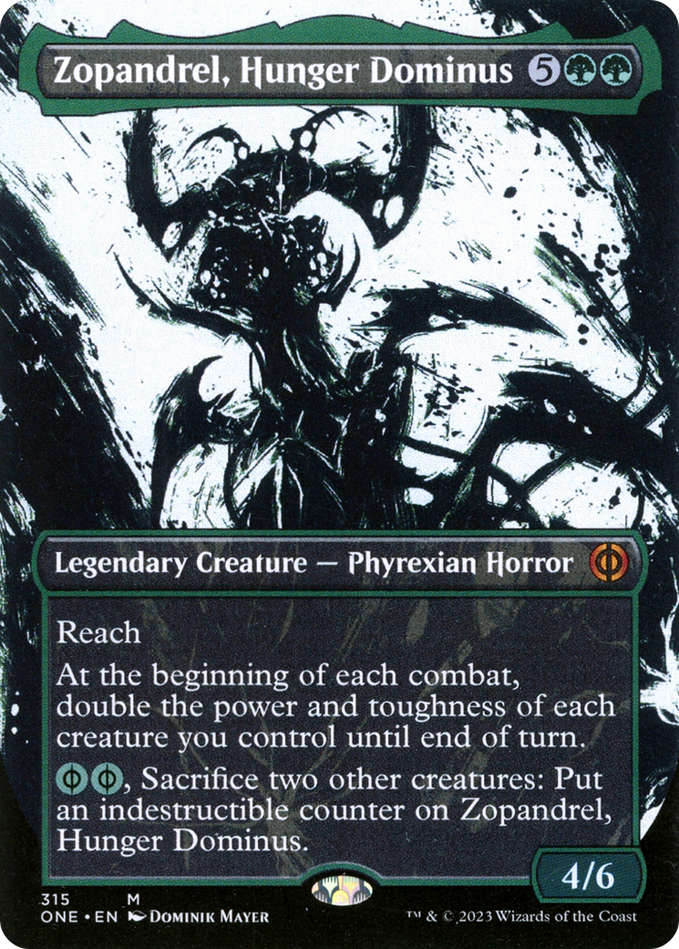Zopandrel, Hunger Dominus (Showcase) (ONE-315) - Phyrexia: All Will Be One - Magic The Gathering
