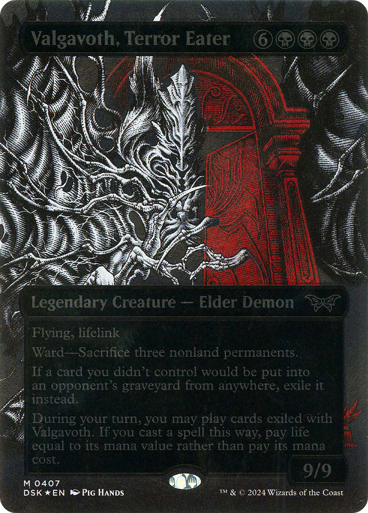 FOIL Valgavoth, Terror Eater (DSK-407) - Duskmourn: House of Horror - Magic The Gathering