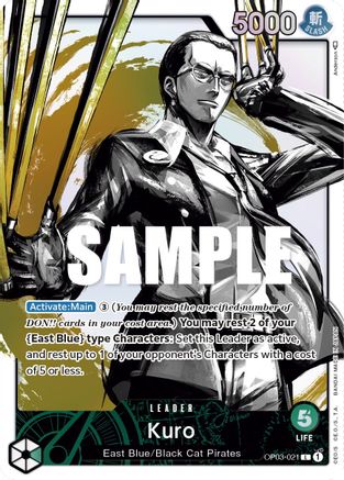 Kuro (Alternate Art) [OP03-021] One Piece - Pillars of Strength