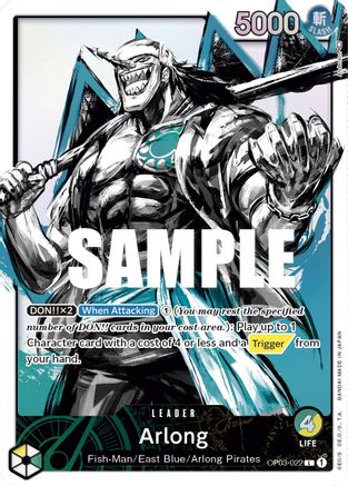 Arlong (Alternate Art) [OP03-022] One Piece - Pillars of Strength