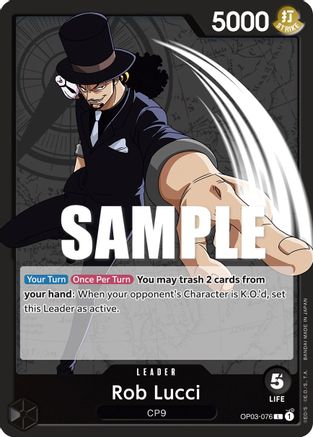 Rob Lucci (076) [OP03-076] One Piece - Pillars of Strength