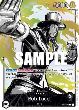 Rob Lucci (076) (Alternate Art) [OP03-076] One Piece - Pillars of Strength