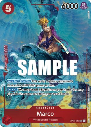 Marco (Alternate Art) [OP03-013] One Piece - Pillars of Strength