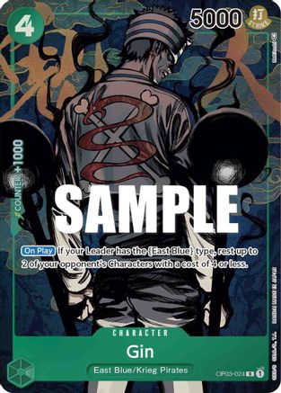 Gin (Alternate Art) [OP03-024] One Piece - Pillars of Strength