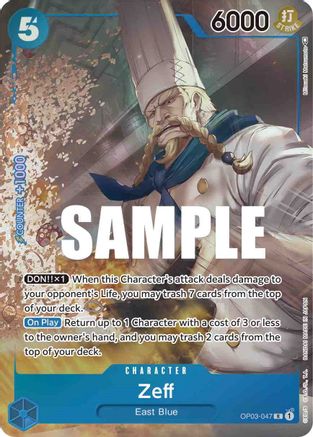 Zeff (Alternate Art) [OP03-047] One Piece - Pillars of Strength