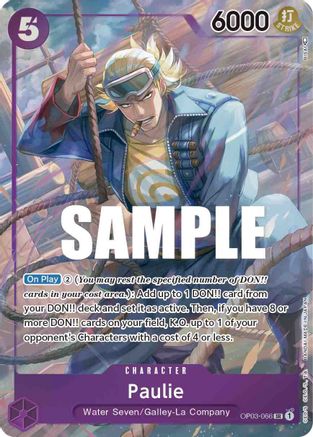 Paulie (Alternate Art) [OP03-066] One Piece - Pillars of Strength