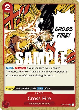 Cross Fire (OP03-017)   One Piece - Pillars of Strength