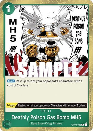 Deathly Poison Gas Bomb MH5 [OP03-038] One Piece - Pillars of Strength