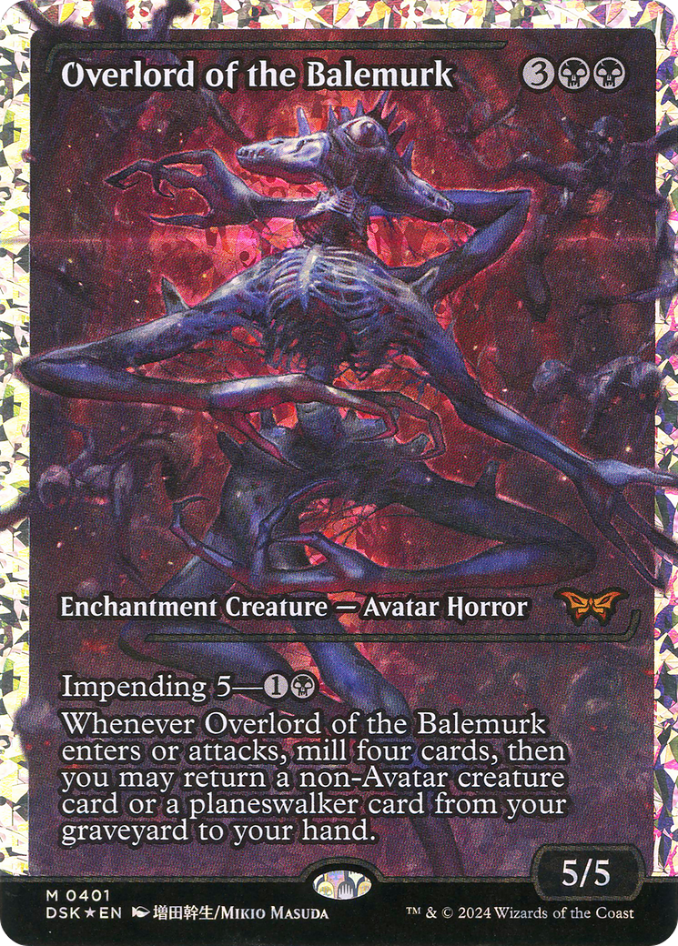 FOIL Overlord of the Balemurk (DSK-401) - Duskmourn: House of Horror - Magic The Gathering
