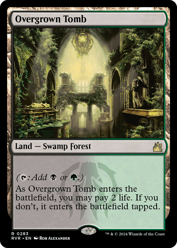 Overgrown Tomb (RVR-283) - Ravnica Remastered - Magic The Gathering