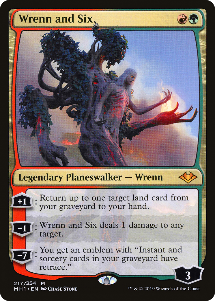 FOIL Wrenn and Six (MH1-217) - Modern Horizons - Magic The Gathering