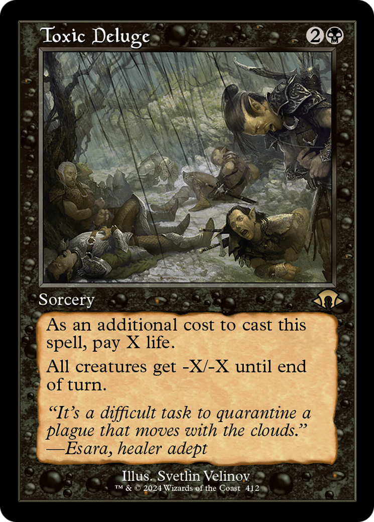 FOIL Toxic Deluge (Retro Frame) (MH3-412) - Modern Horizons 3 - Magic The Gathering