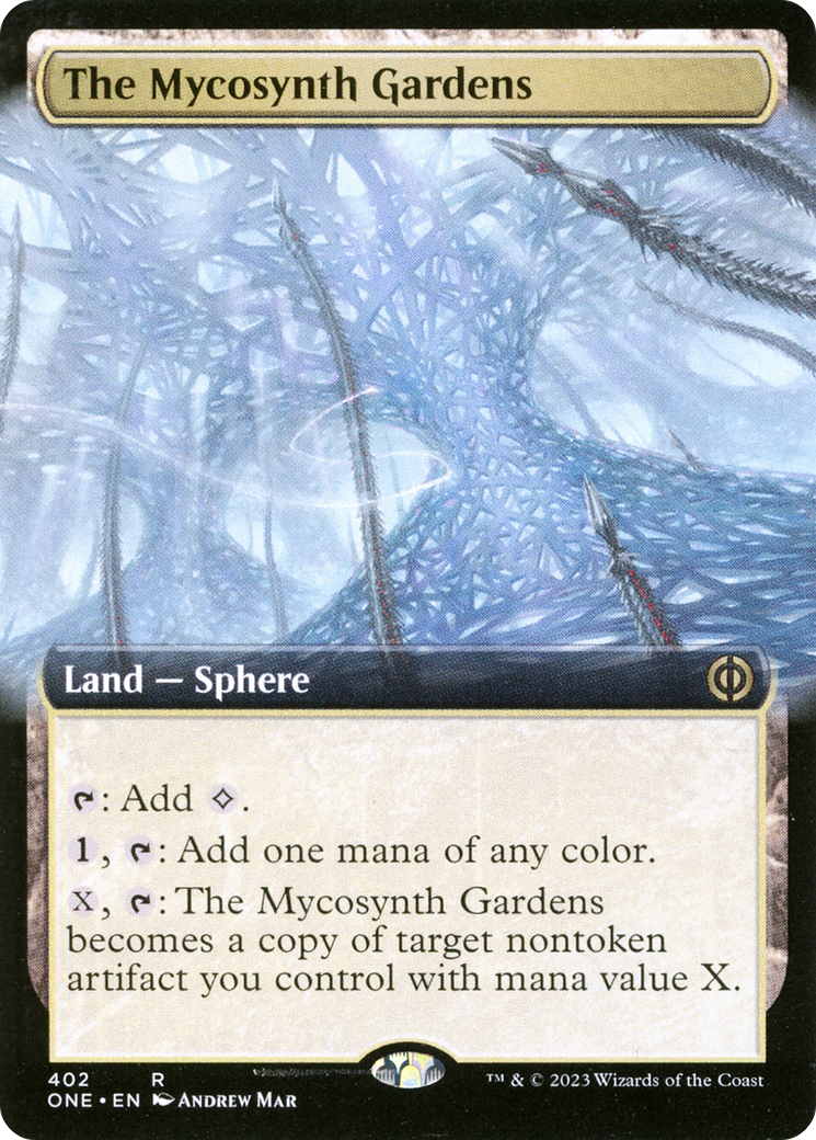 The Mycosynth Gardens (Extended Art) (ONE-402) - Phyrexia: All Will Be One - Magic The Gathering