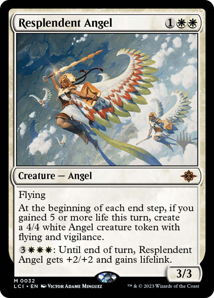 Resplendent Angel (PPLCI-32P) - The Lost Caverns of Ixalan Promos - Magic The Gathering