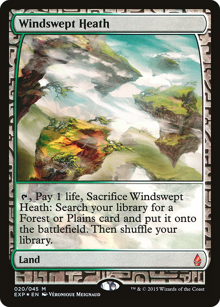 FOIL Windswept Heath (EXP-020) - Zendikar Expeditions - Magic The Gathering