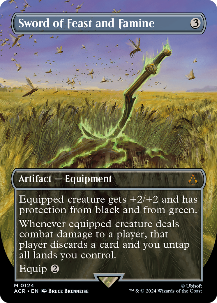 Sword of Feast and Famine (Borderless) (ACR-124) - Assassin's Creed - Magic The Gathering