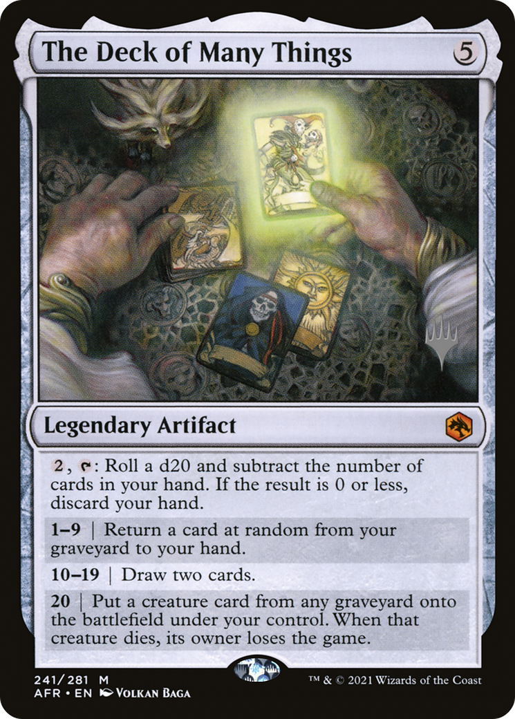 The Deck of Many Things (PPAFR-241P) - Adventures in the Forgotten Realms Promos - Magic The Gathering