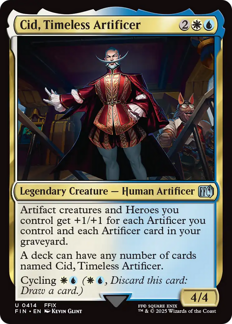 FOIL Cid, Timeless Artificer (0414) (FIN-414) - FINAL FANTASY - Magic The Gathering