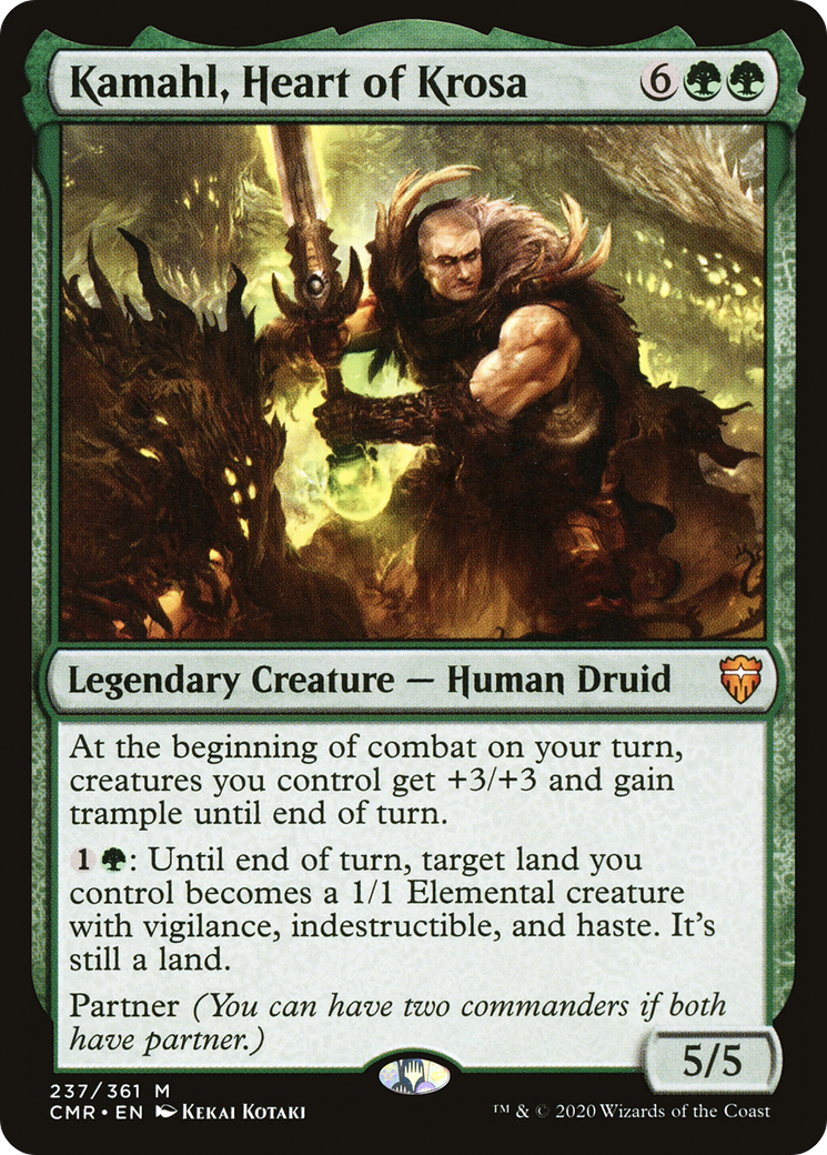 FOIL Kamahl, Heart of Krosa (CMR-237) - Commander Legends - Magic The Gathering