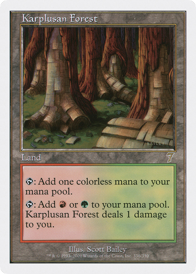 Karplusan Forest (7ED-336) - Seventh Edition - Magic The Gathering