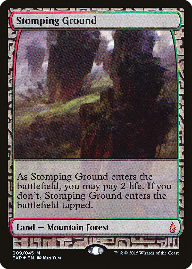 FOIL Stomping Ground (EXP-009) - Zendikar Expeditions - Magic The Gathering