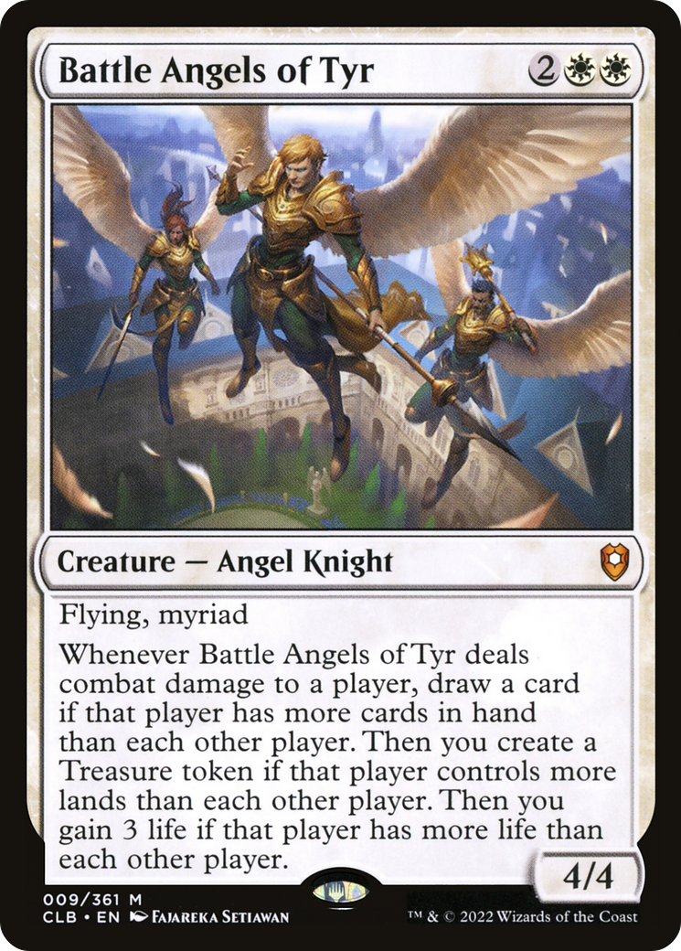 FOIL Battle Angels of Tyr (CLB-009) - Commander Legends: Battle for Baldur's Gate - Magic The Gathering