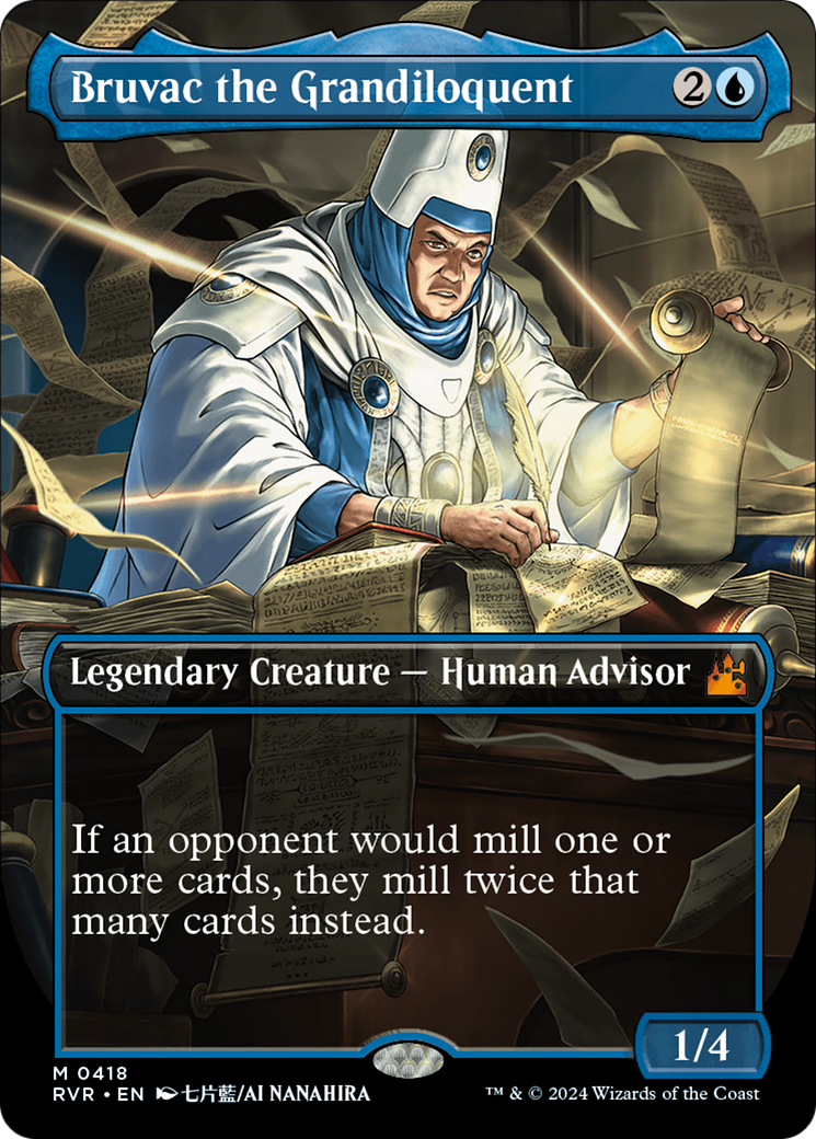 Bruvac the Grandiloquent (Anime Borderless) (RVR-418) - Ravnica Remastered - Magic The Gathering