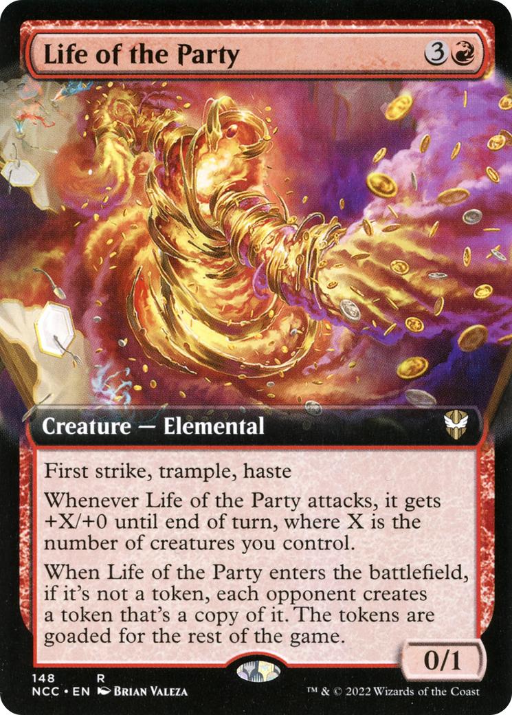 Life of the Party (Extended Art) (NCC-148) - New Capenna Commander - Magic The Gathering