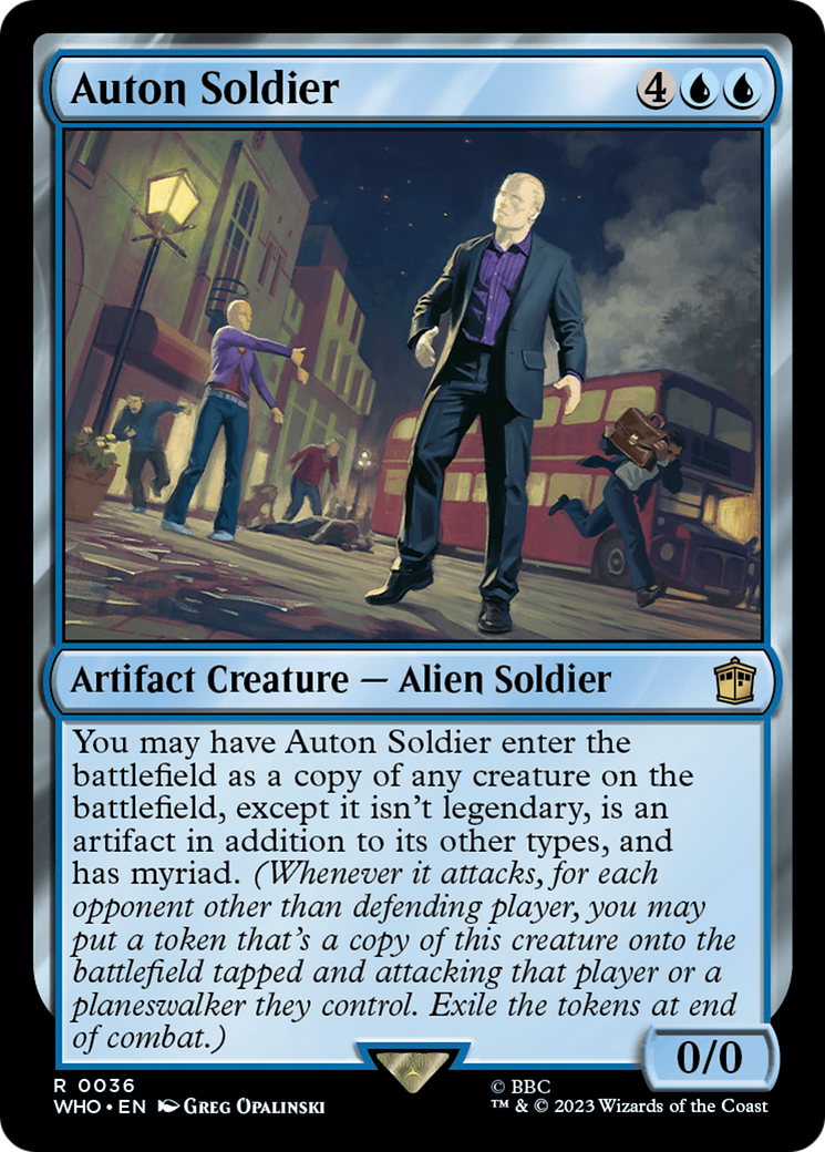 Auton Soldier (WHO-036) - Doctor Who - Magic The Gathering