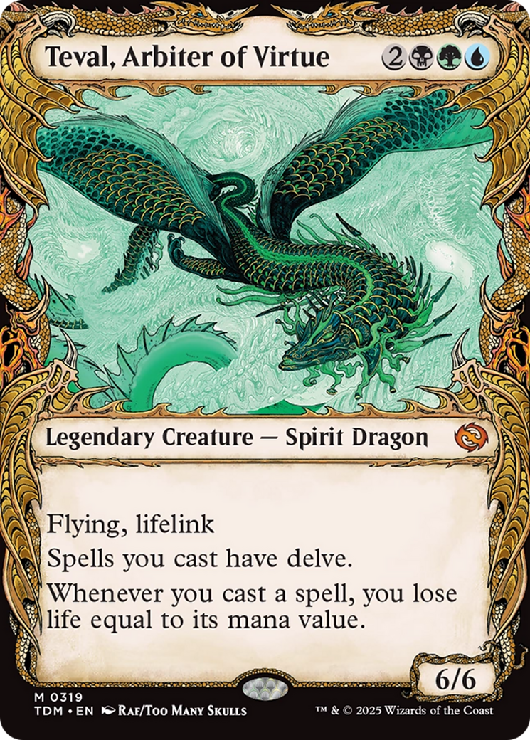 Teval, Arbiter of Virtue (TDM-319) - Tarkir: Dragonstorm - Magic The Gathering