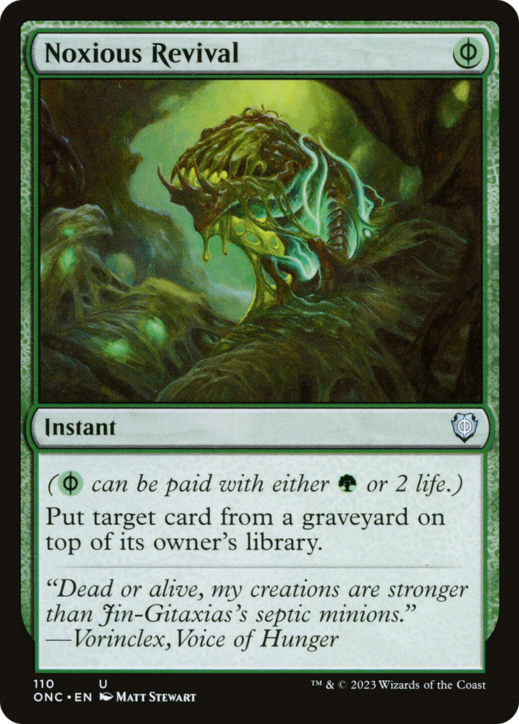 Noxious Revival (ONC-110) - Phyrexia: All Will Be One Commander - Magic The Gathering