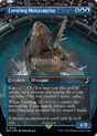 FOIL Cresting Mosasaurus (REX-028) - Jurassic World Collection (Borderless) - Magic The Gathering